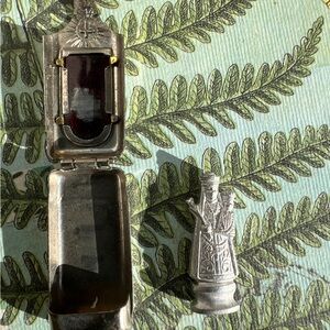 Silver Vintage Religious Pocket Shrine